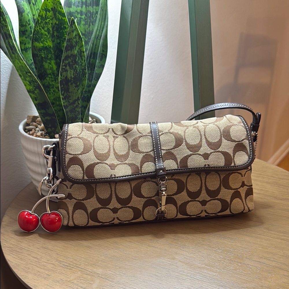 Coach Brown Hampton Demi clip y2k Bag